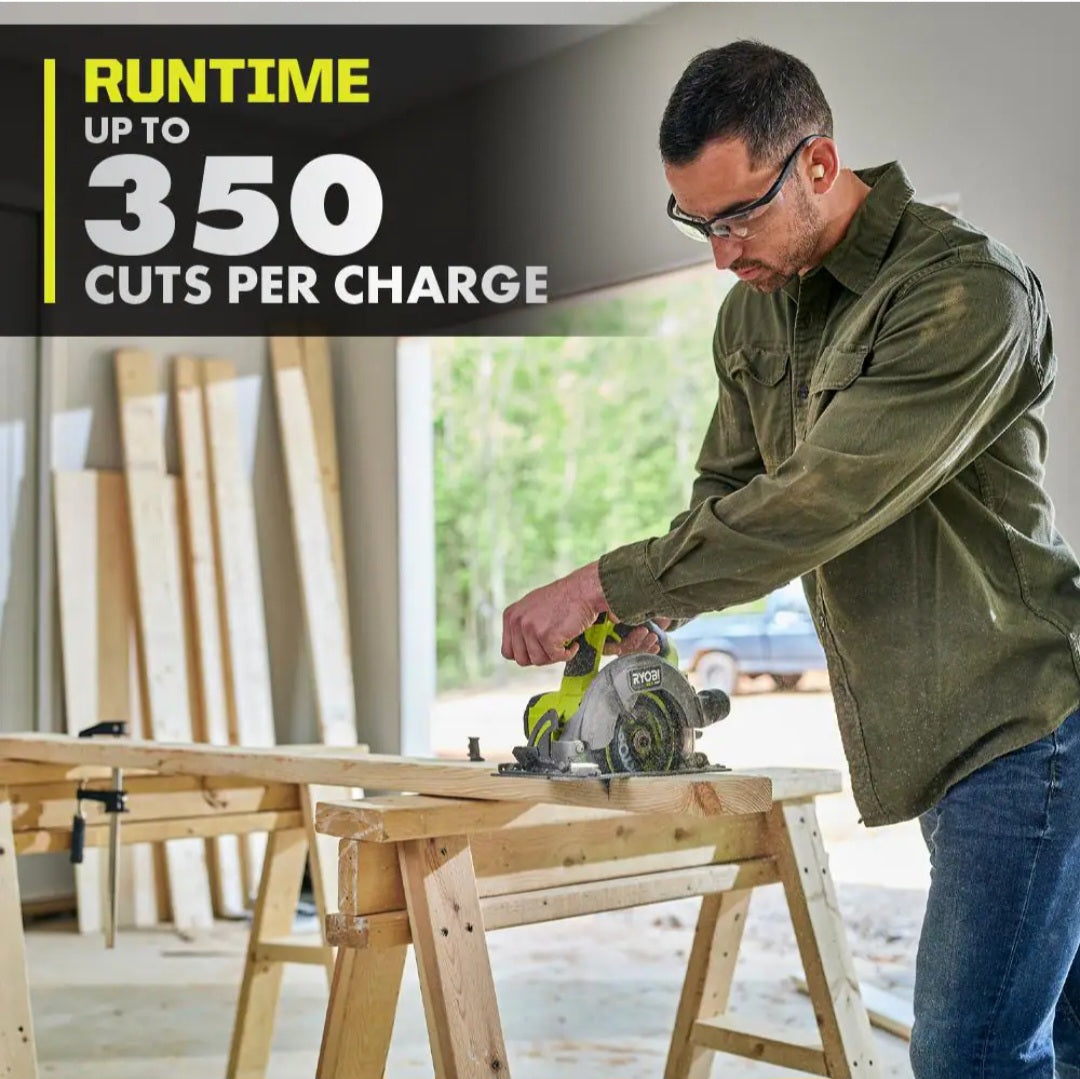 One + HP 18V Brushless Cordless Compact 6-1/2 in. Circular Saw One + HP 18V Brushless Cordless Compact 6-1/2 in. Circular Saw